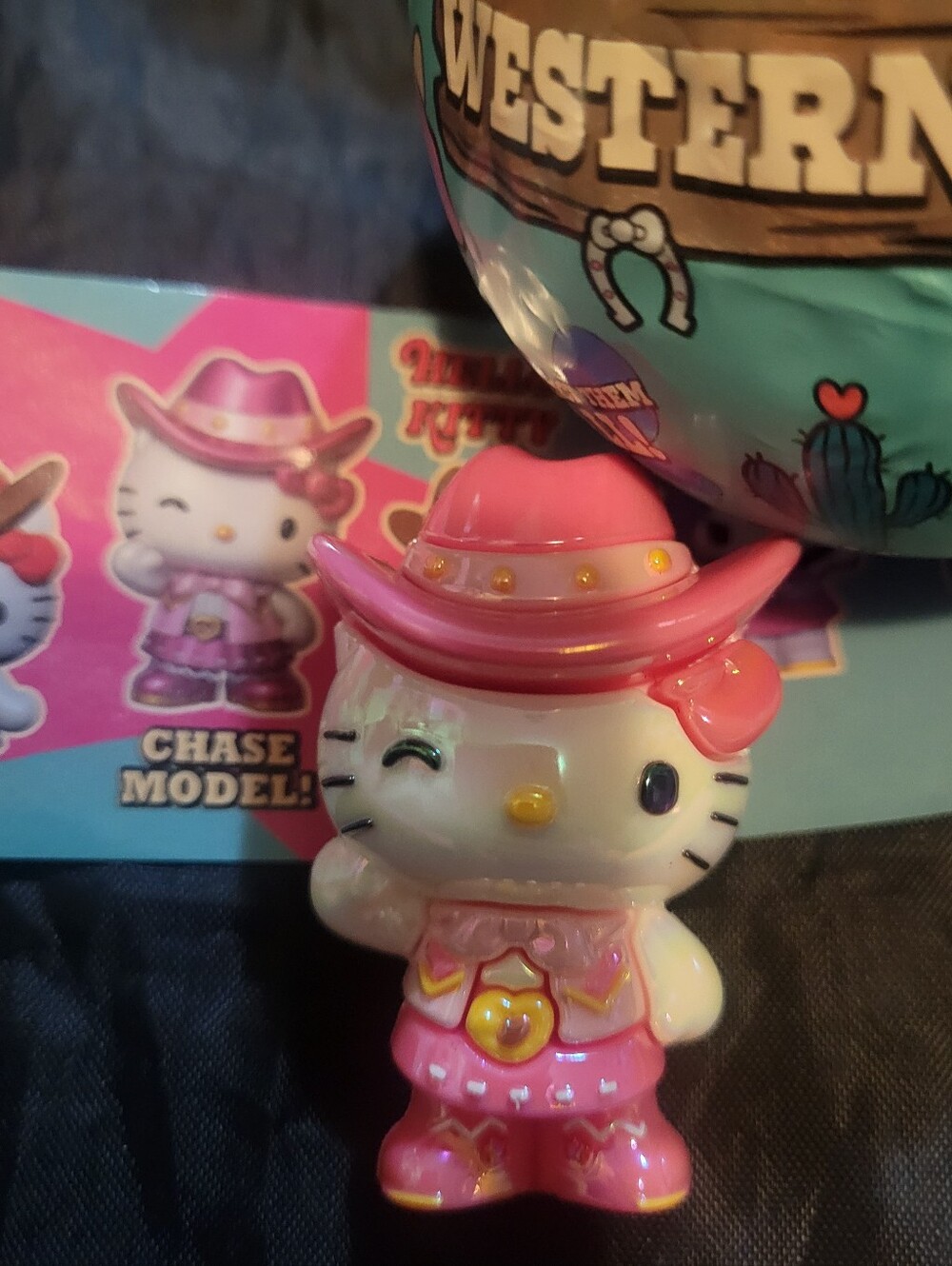 New HELLO KITTY *CHASE* Western Cowgirl Blind Ball Figure - SANRIO Collectible